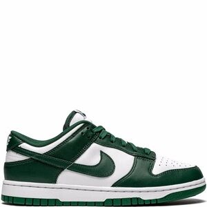Nike Green and White Low-Top Sneakers